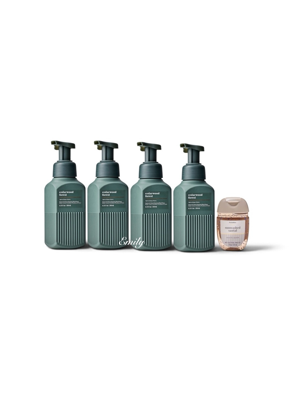 NEW 4X Bath & Body Works Cedarwood Forest Foaming Hand Soap 8.75 fl oz Set - Picture 4 of 5